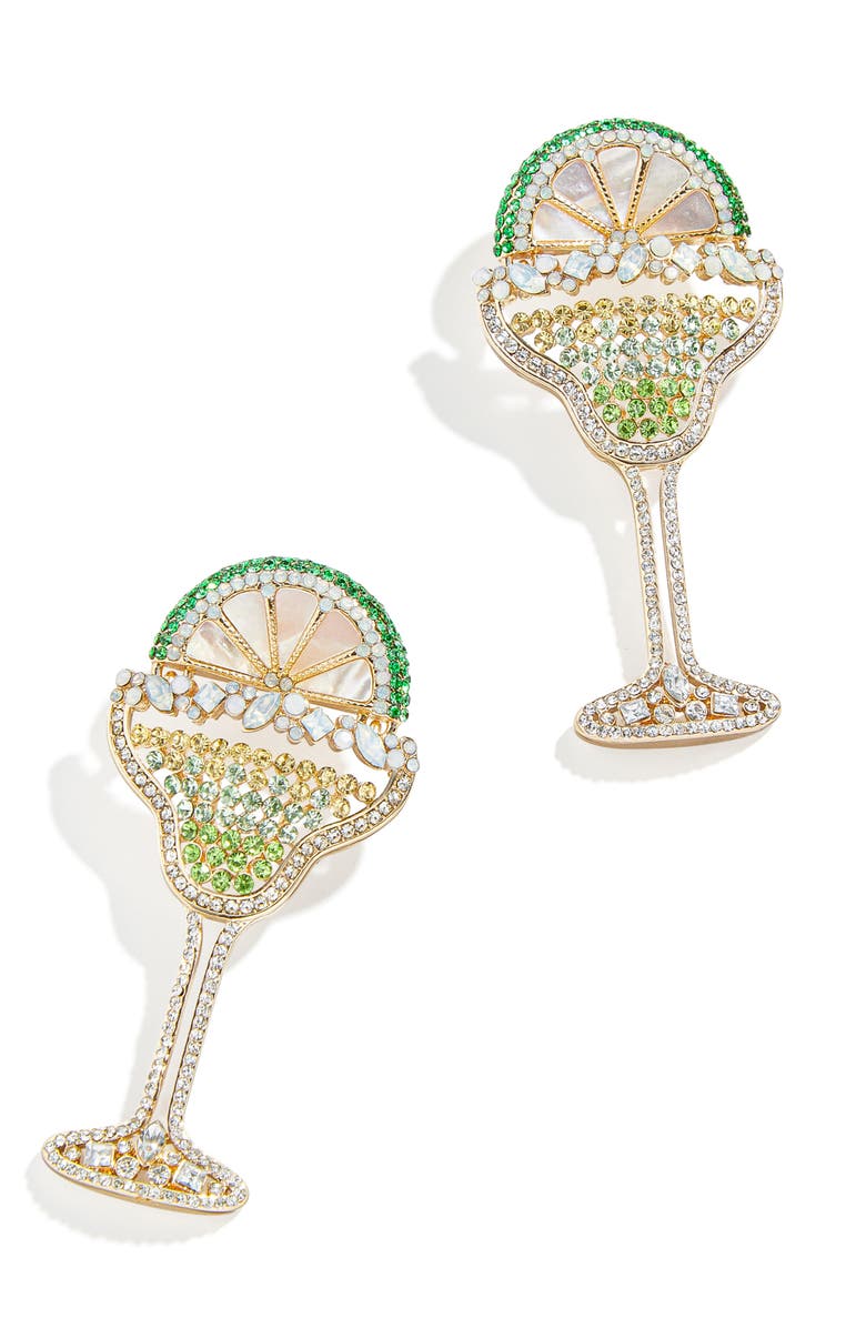 BaubleBar Pavé Margarita Drop Earrings, Main, color,