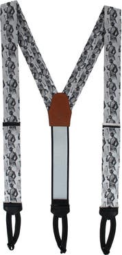 Trafalgar XL Ambrose Dapper Nights Silk Formal Suspenders
