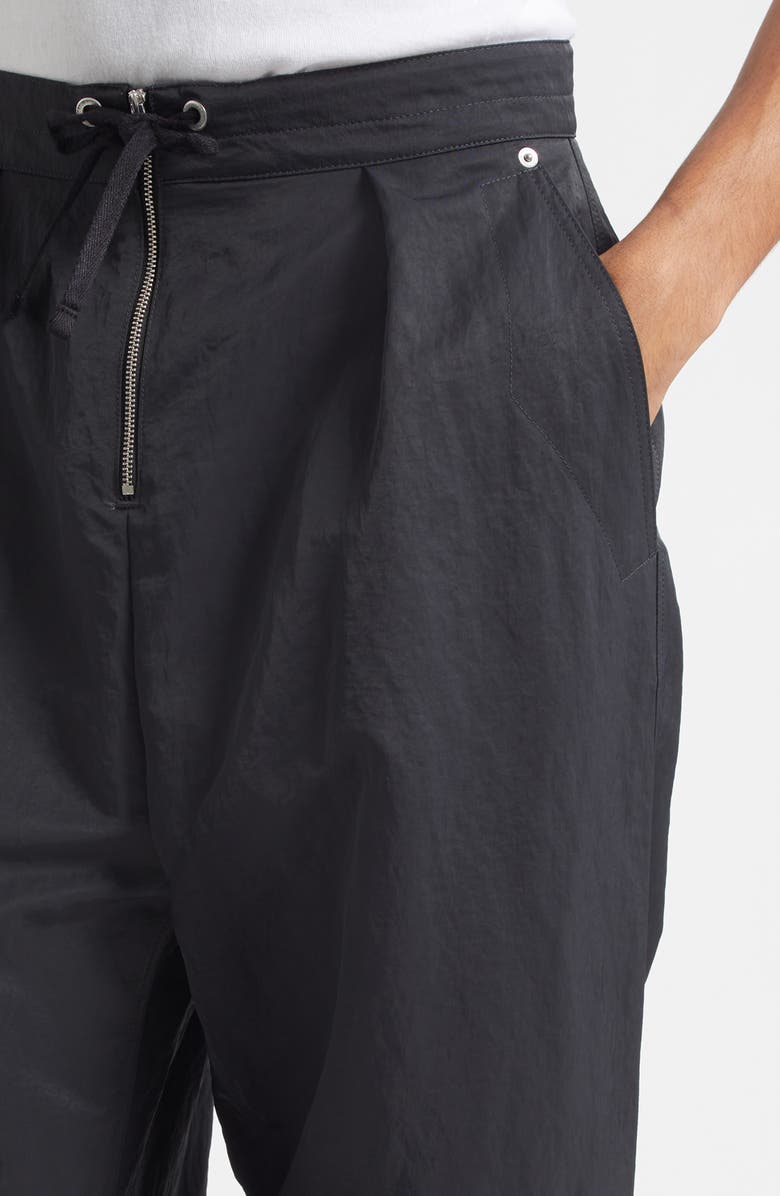 AMI PARIS Wide Leg Nylon Pants, Alternate, color, Anthracite