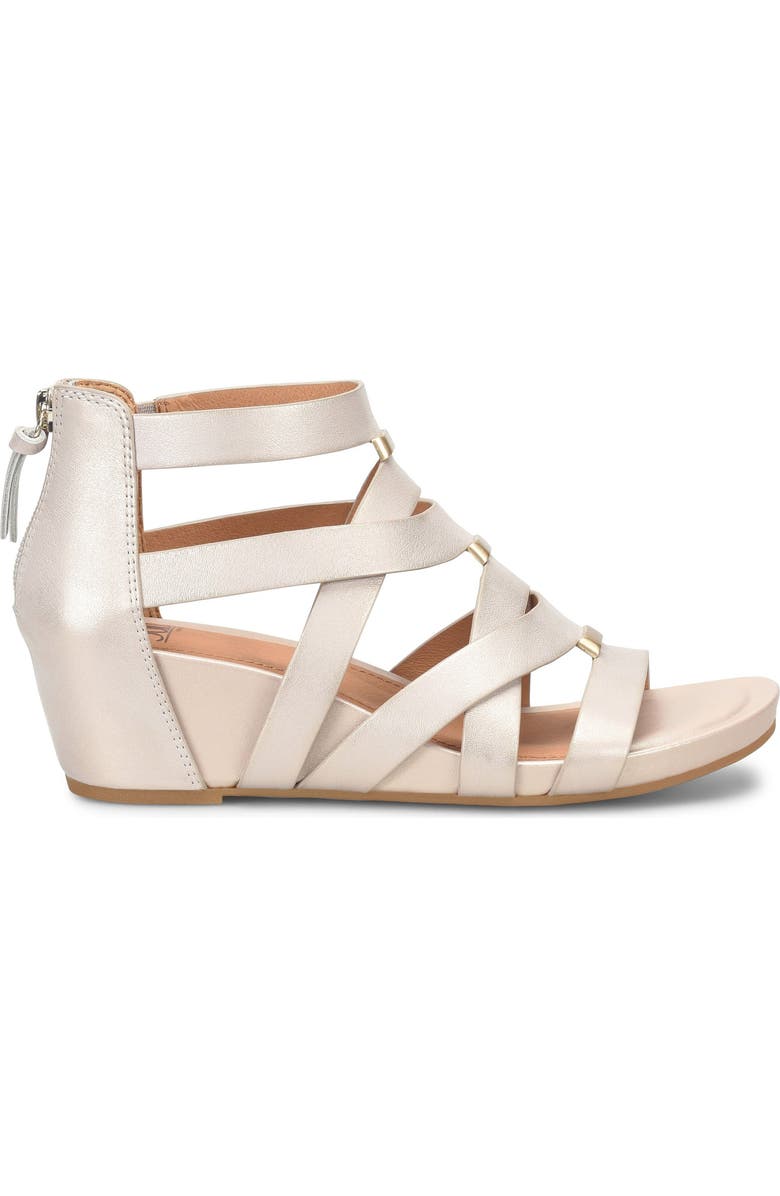 Söfft Vivi Platform Wedge Sandal, Alternate, color, Champagne