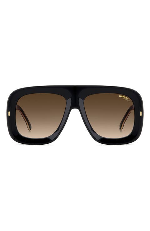 Special Edition FLAGLAB 18 57mm Gradient Square Shield Sunglasses
