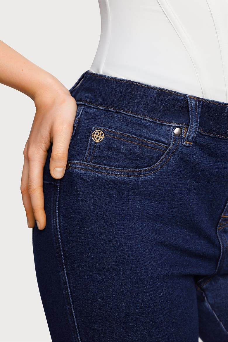 Sculpting High-Rise Stretch Flare Jeans, Alternate, color, Denim Blue