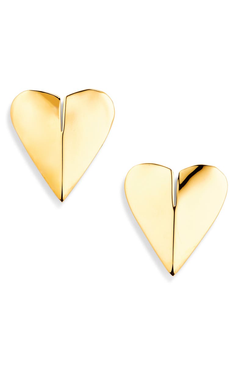 Alaïa Le Coeur Earrings, Main, color, Or