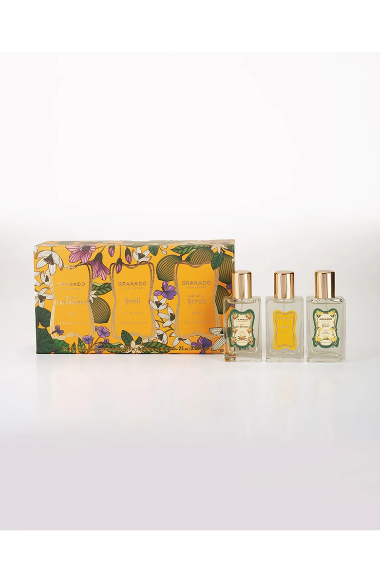 GRANADO Perfumery Trio | Neroli, Sândalo & Cardamomo and Limão Taiti & Néroli, Main, color, Clear