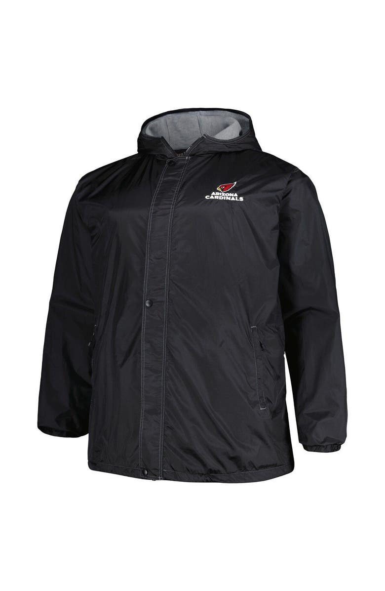 DUNBROOKE Men's Dunbrooke Black Arizona Cardinals Big & Tall Legacy Stadium Full-Zip Jacket, Alternate, color, Black