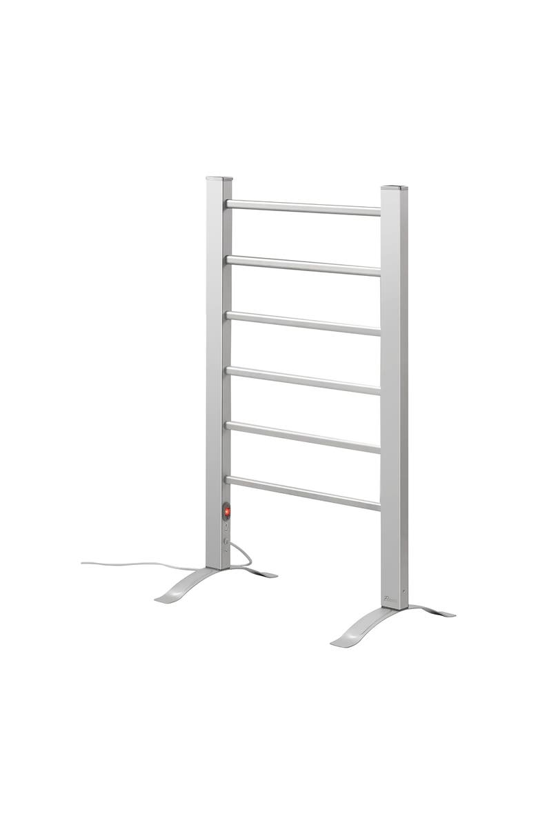 PURSONIC 6-Bar Electric Towel Warmer, Main, color, Silver