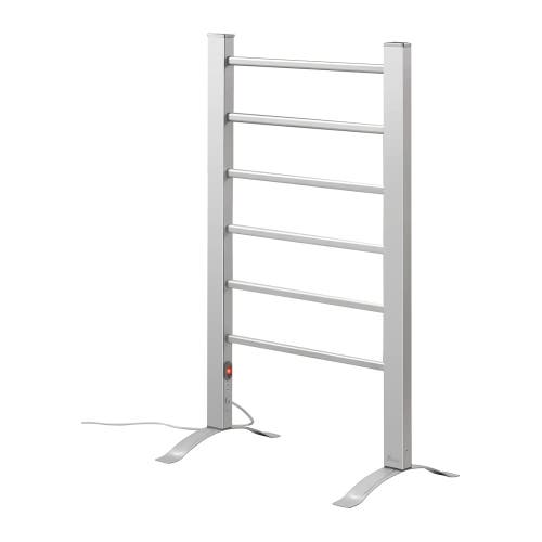 PURSONIC 6-Bar Electric Towel Warmer in Silver 