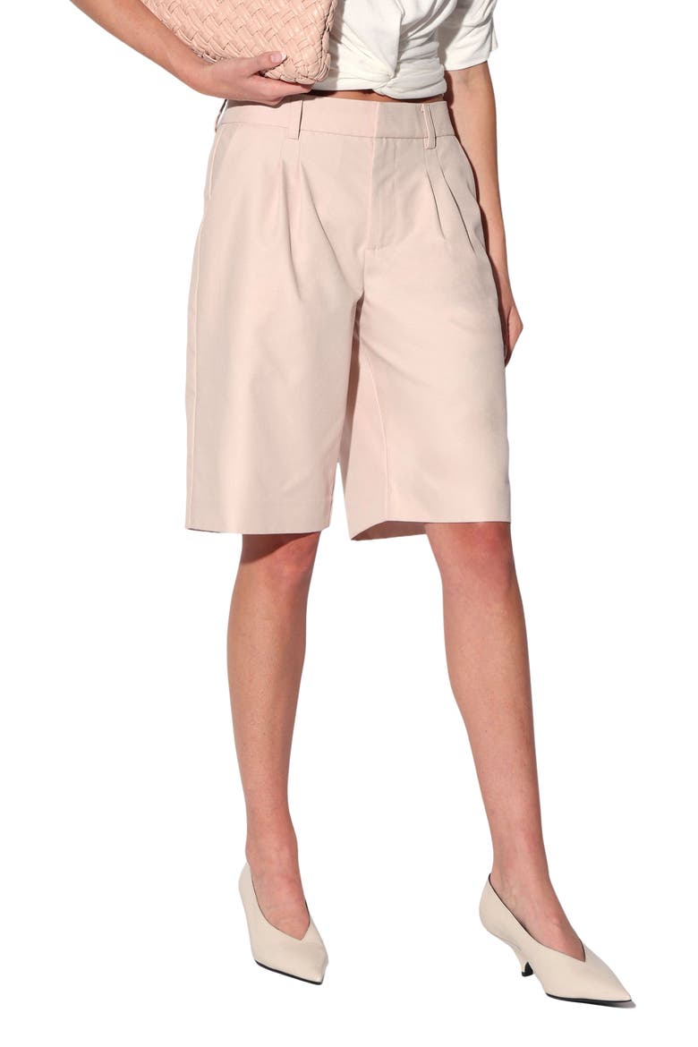 Eric High Waist Pleated Shorts, Main, color, ROSE QUARTZ