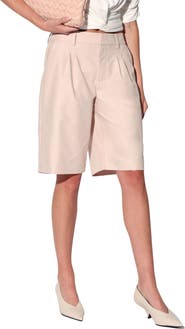 Walter Baker Eric High Waist Pleated Shorts