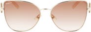 FERRAGAMO 60mm Gradient Cat Eye Sunglasses