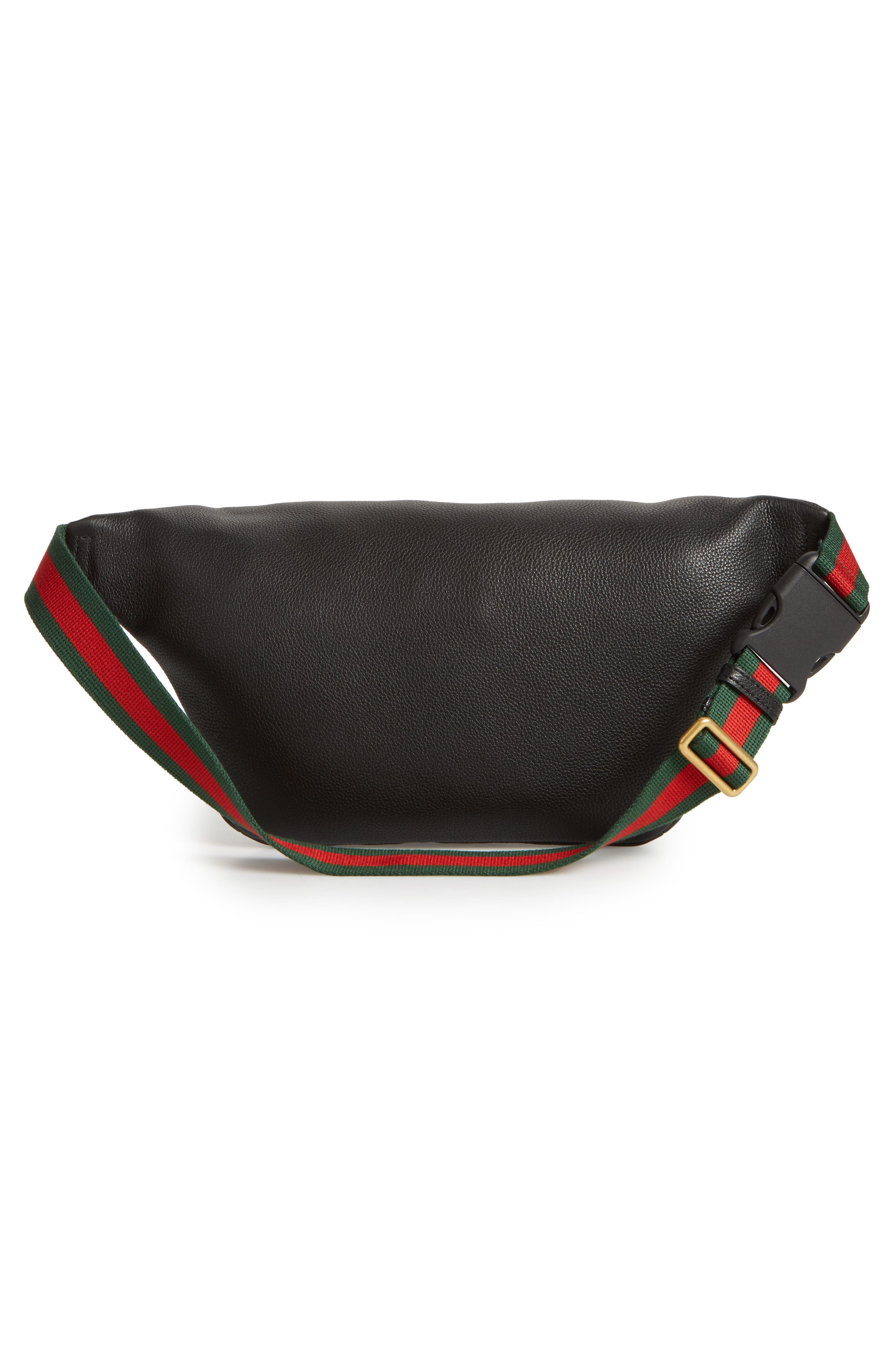 Gucci Logo Leather Belt Bag, Alternate, color, 