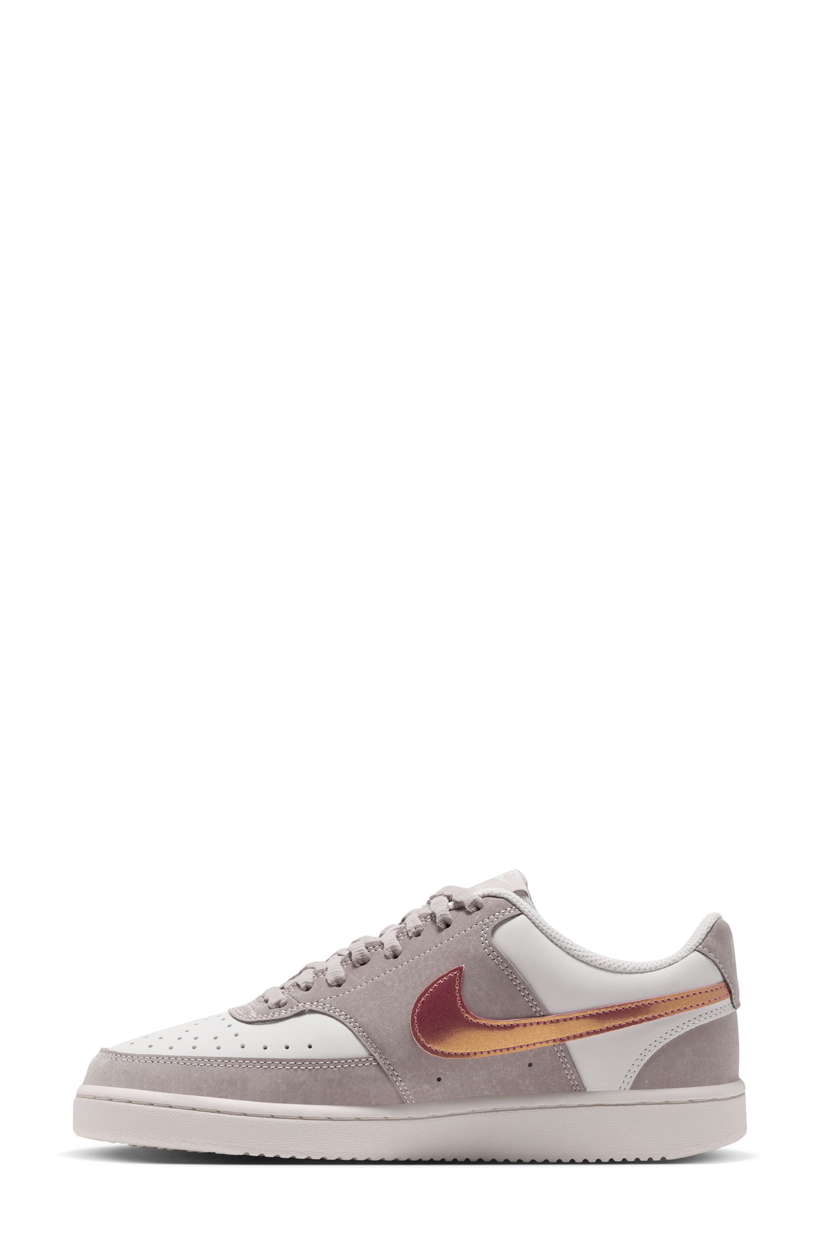 Court Vision Low LX Sneaker, Alternate, color, MOON PARTICLE/ DESERT BERRY