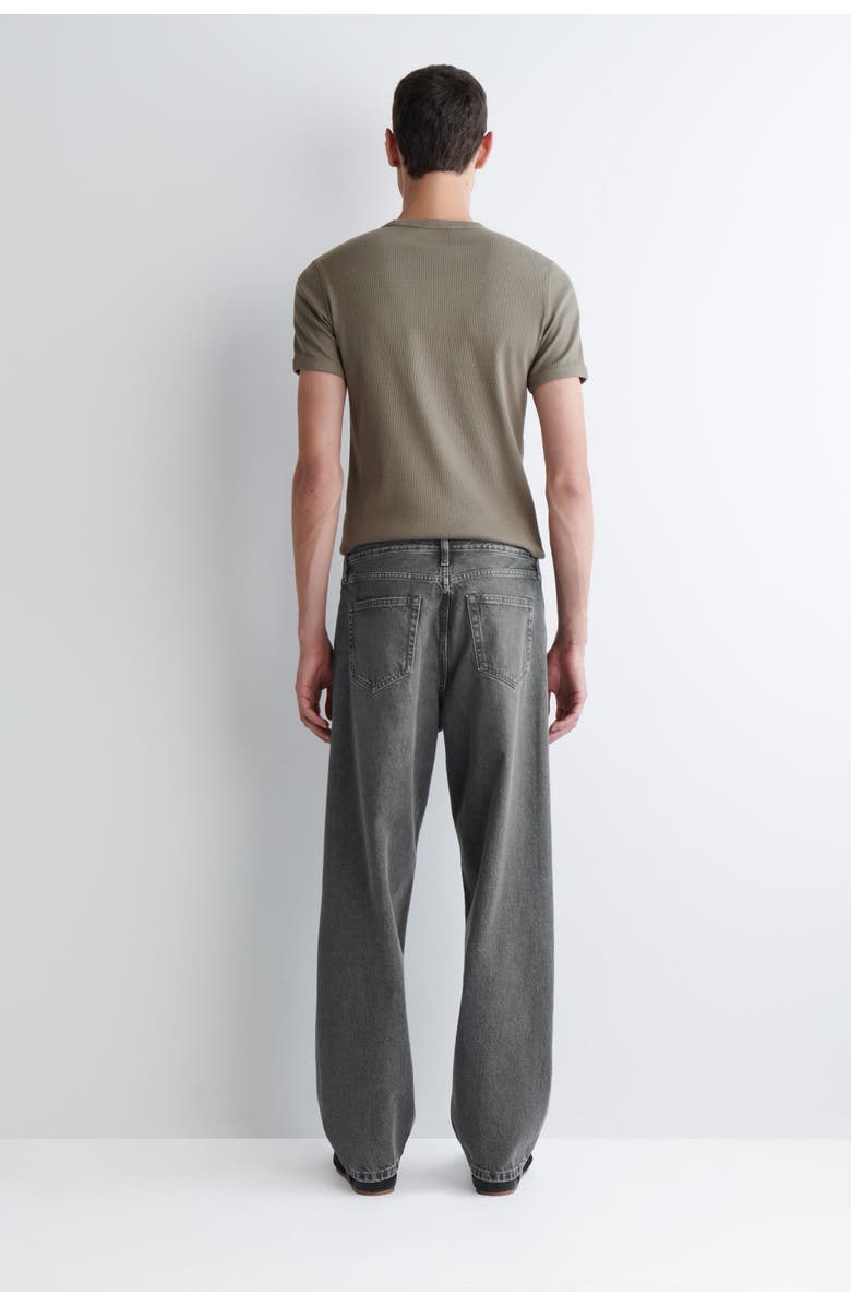 COS Rider Relaxed-Fit Straight-Leg Jeans, Alternate, color, Washed Black