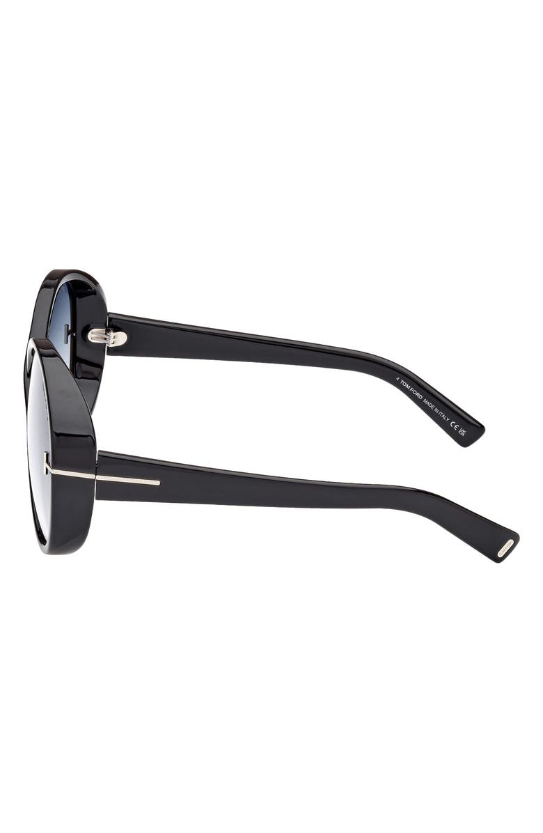 TOM FORD Edie 64mm Oversize Round Sunglasses, Alternate, color, 