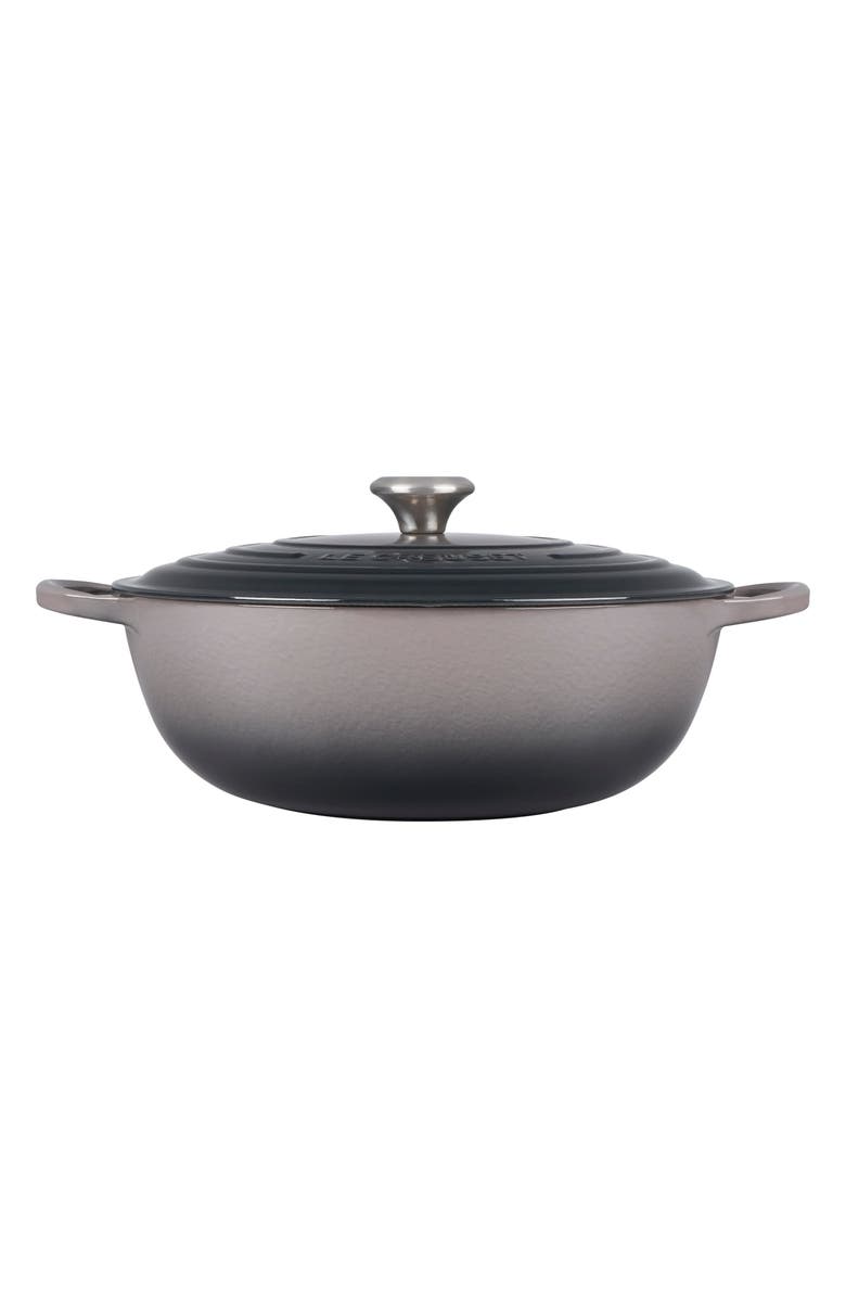Le Creuset Signature 7.5-Quart Enameled Cast Iron Brazier, Alternate, color, Oyster
