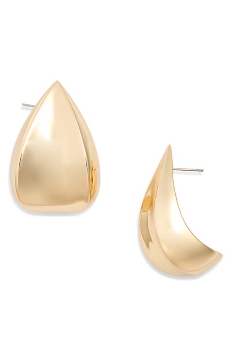 Margaux Puff Teardrop Earrings