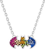 DC Comics Batman Stainless Steel Crystal Necklace