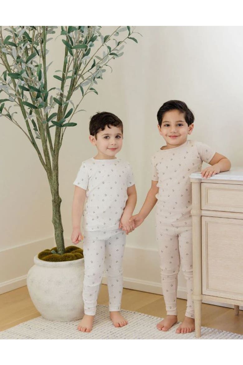 Floral Print Collection - Lounge Set, Alternate, color, Ivory/Pink