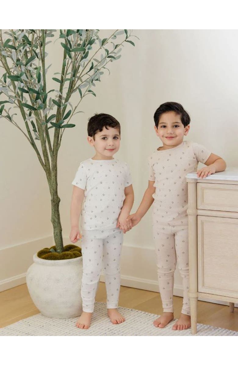 Ely's & Co. Floral Print Collection - Lounge Set, Alternate, color, Ivory/Sage