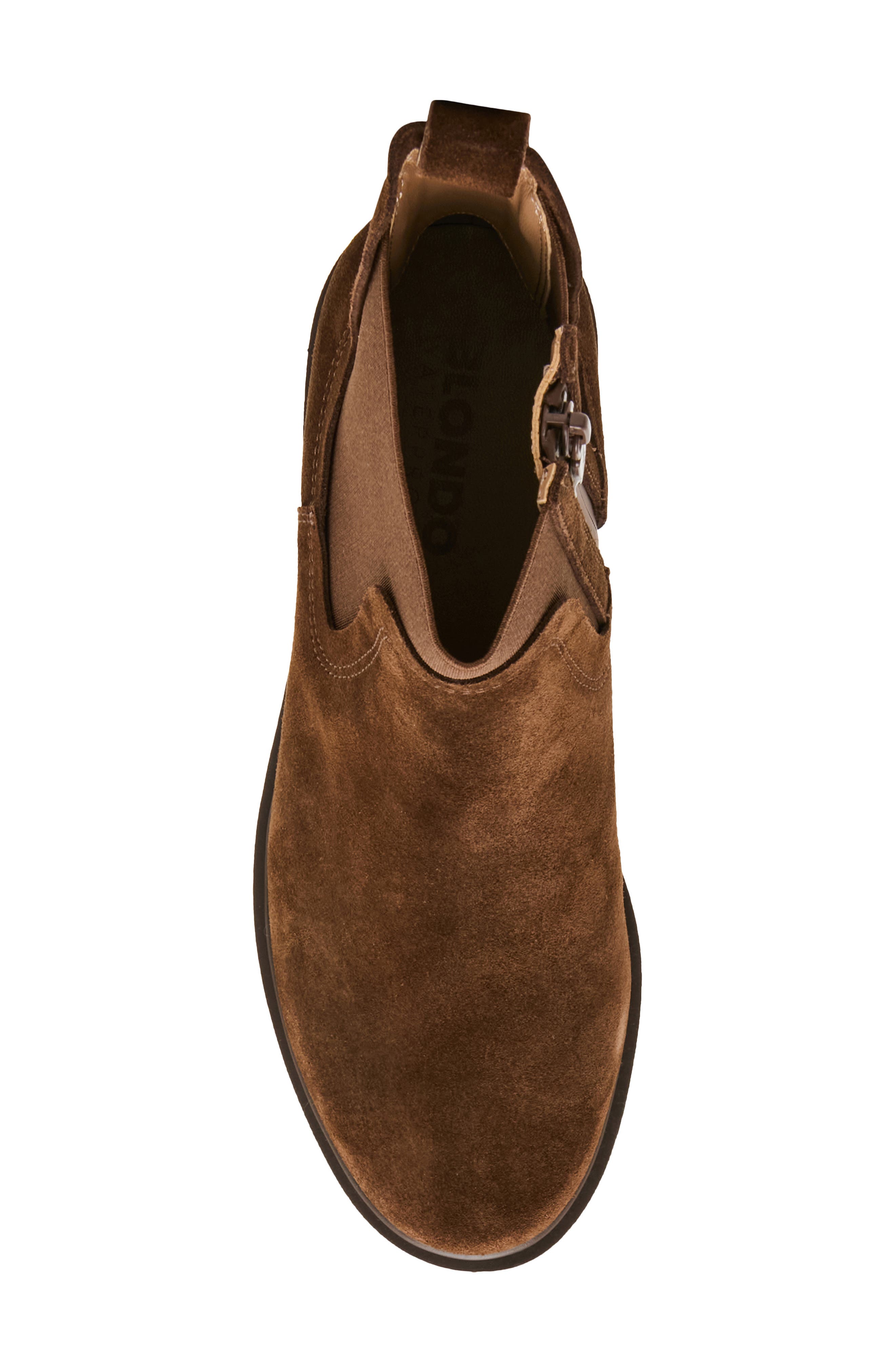 Cathleen Waterproof Platform Bootie, Alternate, color, CHOCOLATE SUEDE