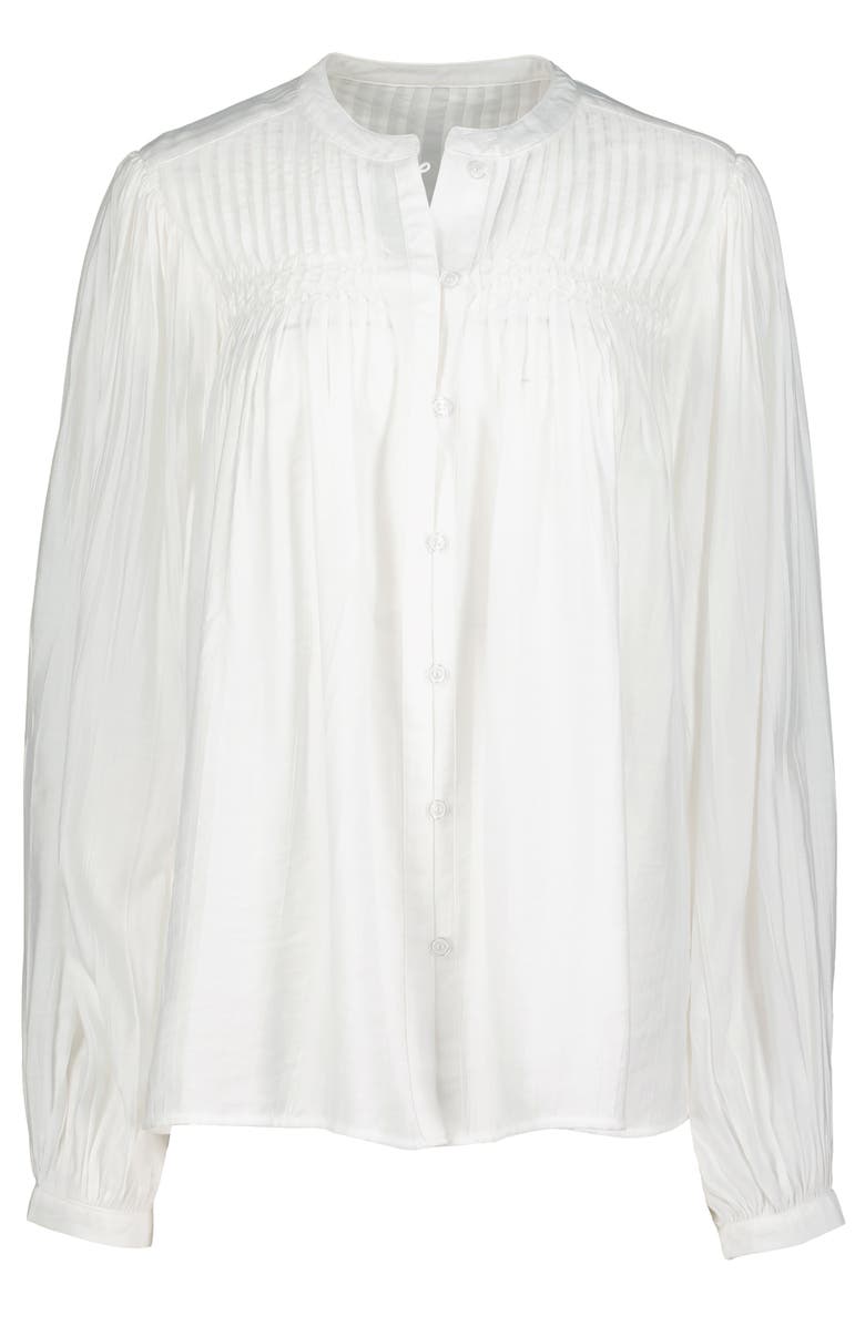 Bishop + Young Pintuck Detail Blouse, Alternate, color, White