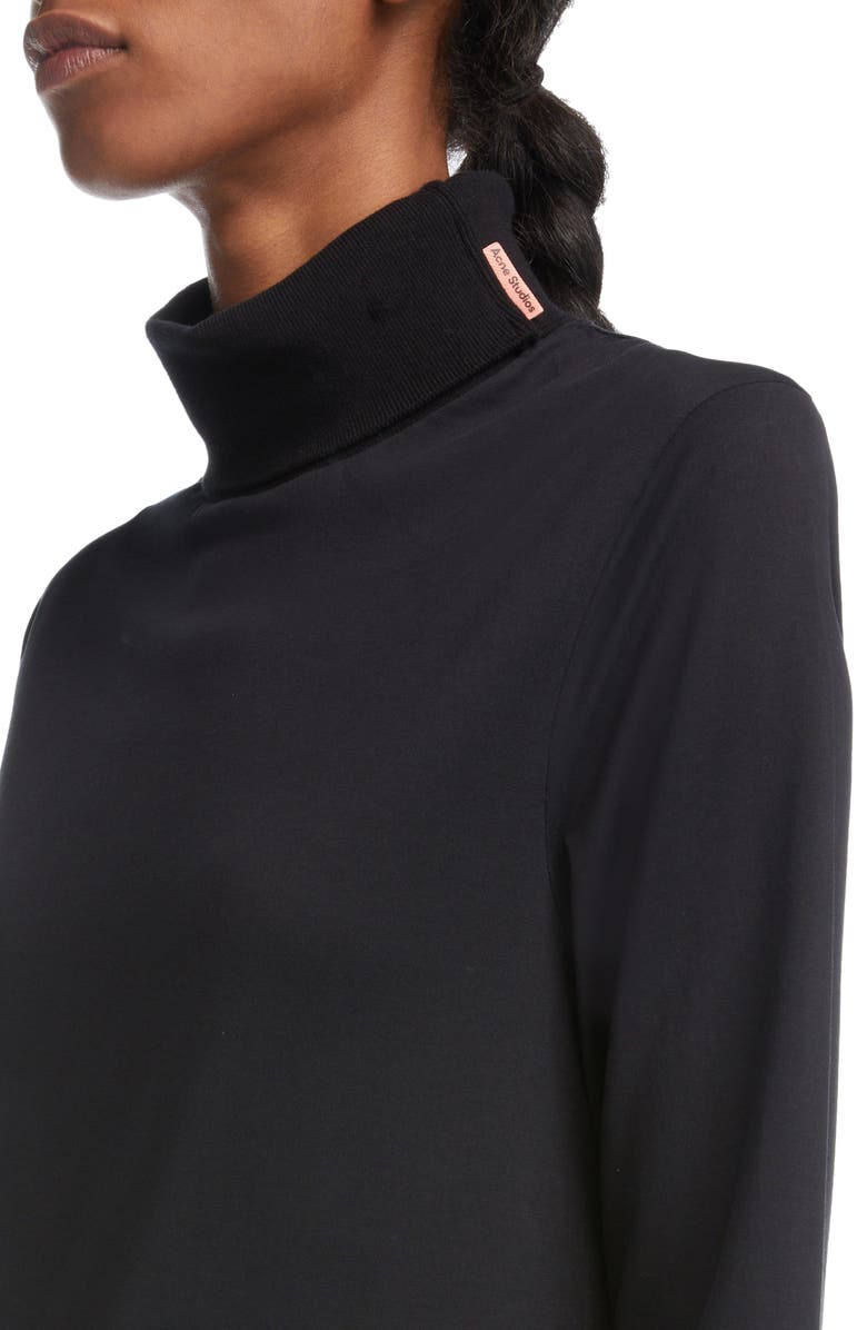 Acne Studios Enderson Pink Label Long Sleeve Turtleneck Knit Top, Alternate, color, 