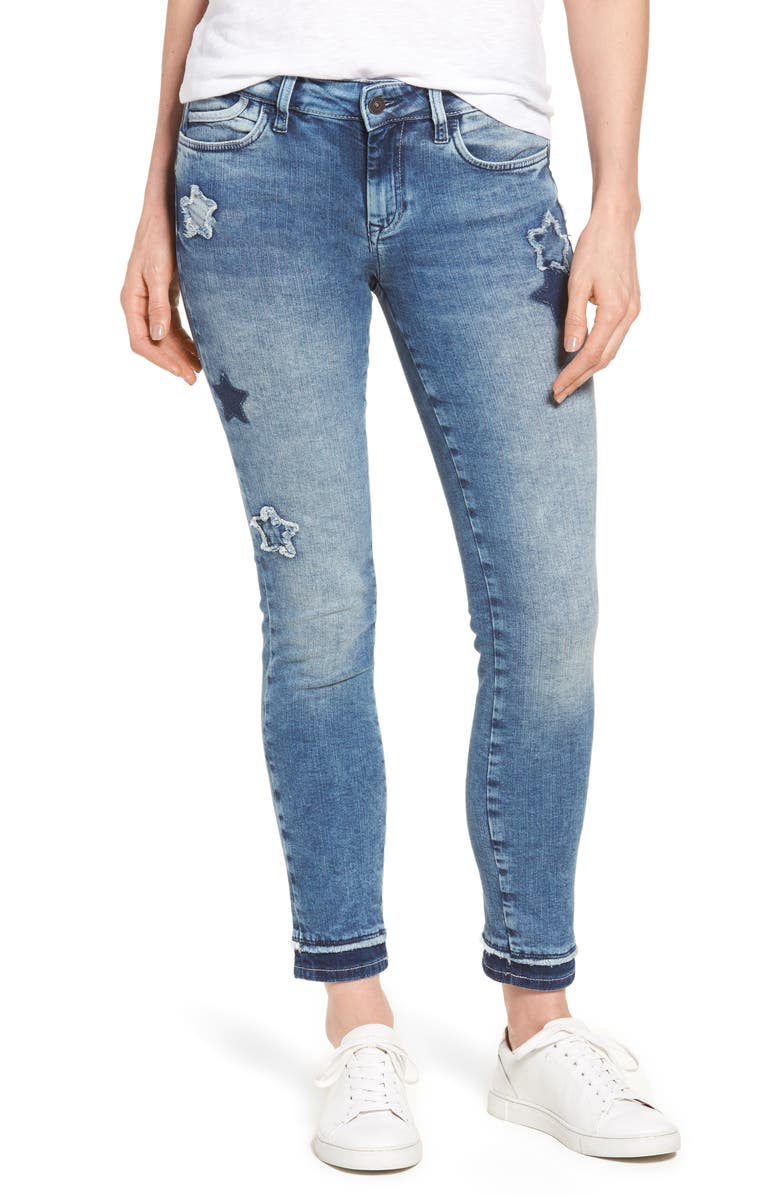 Mavi Jeans Adriana Super Skinny Ankle Jeans, Main, color, 