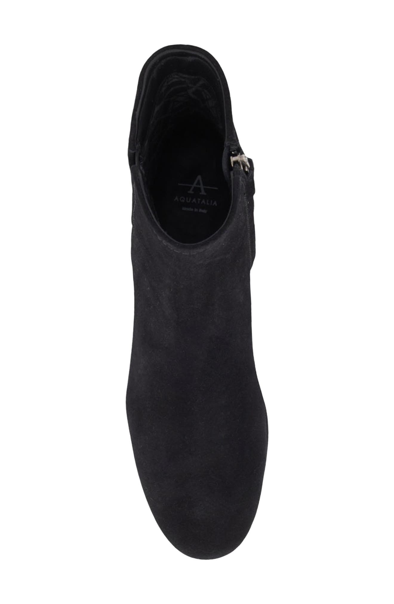 Aquatalia Sahara Weatherproof Bootie, Alternate, color, Black Suede