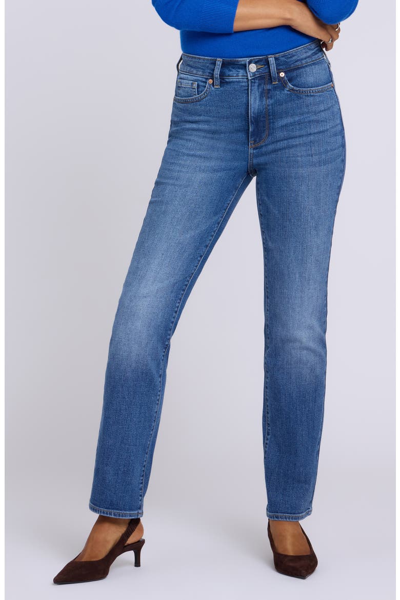 Marilyn High Waist Straight Leg Jeans, Main, color, YARROW