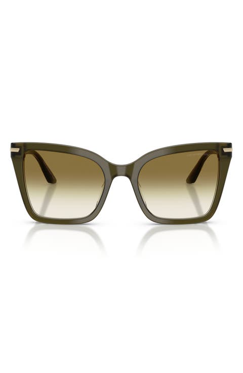 53mm Gradient Square Sunglasses