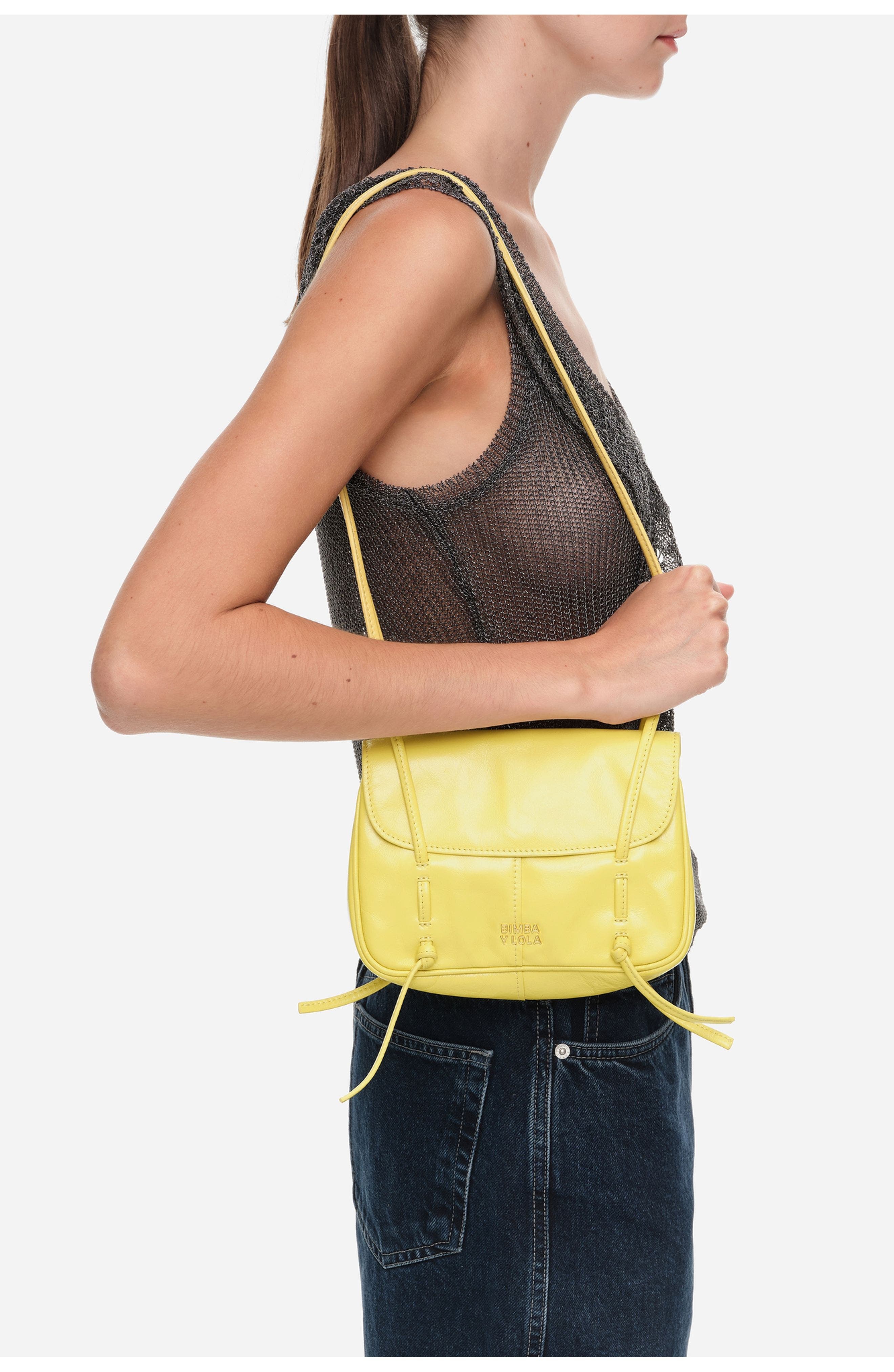Mini Leather Flap Lolita Bag, Alternate, color, YELLOW