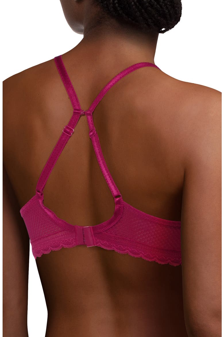 Parisian Allure Plunge Underwire Bra, Alternate, color, MAGENTA