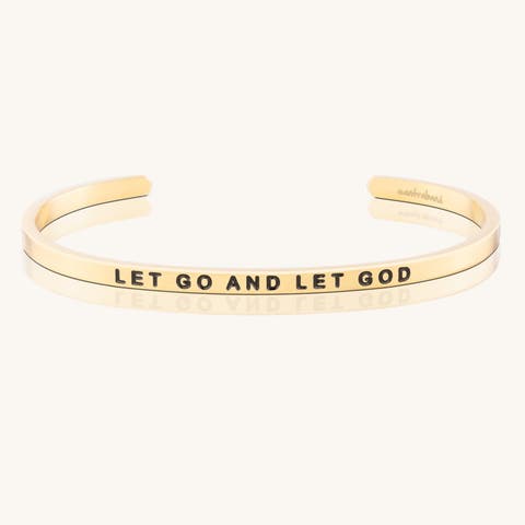 Let Go And Let God bracelet
