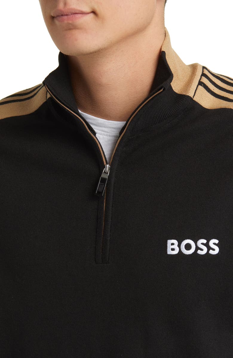 BOSS Zolkar Colorblock Half Zip Sweater, Alternate, color,