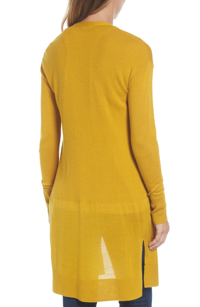 Halogen<sup>®</sup> Rib Knit Wool Blend Cardigan, Alternate, color,