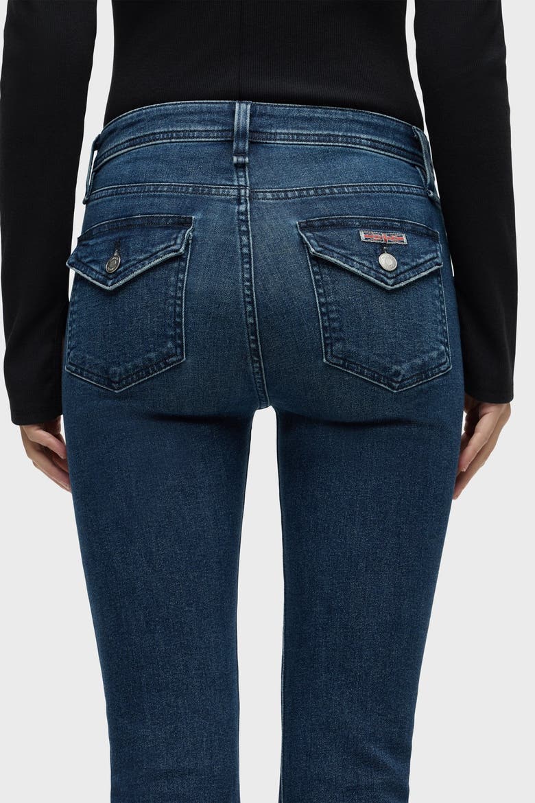 Barbara High-Rise Bootcut w/ Flap Jean, Alternate, color, OLYMPIA