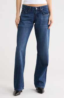 7 For All Mankind Low Rise Straight Leg Jeans