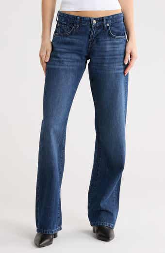 7 For All Mankind Low Rise Straight Leg Jeans