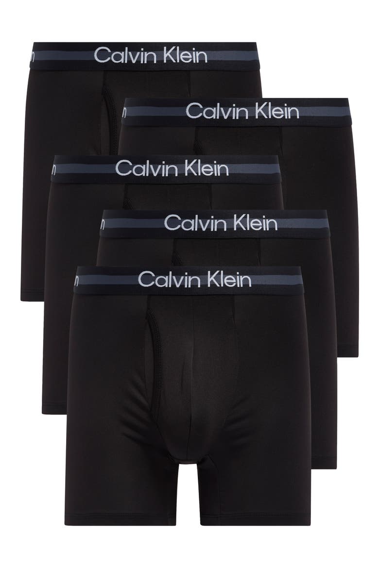 5-Pack Boxer Briefs, Main, color, BLACK