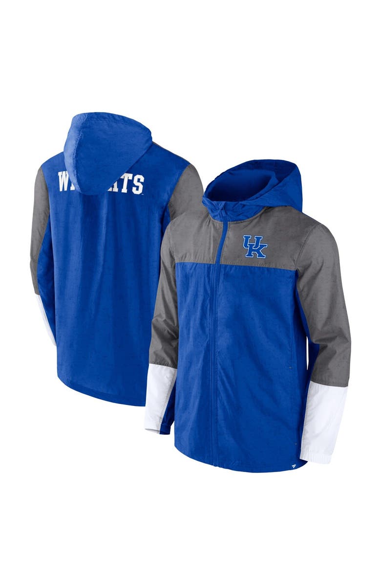 FANATICS Men's Fanatics Branded Royal/Gray Kentucky Wildcats Game Day Ready Full-Zip Jacket, Alternate, color, 