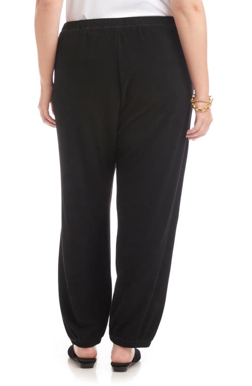 Karen Kane Brushed Double Knit Joggers In Black