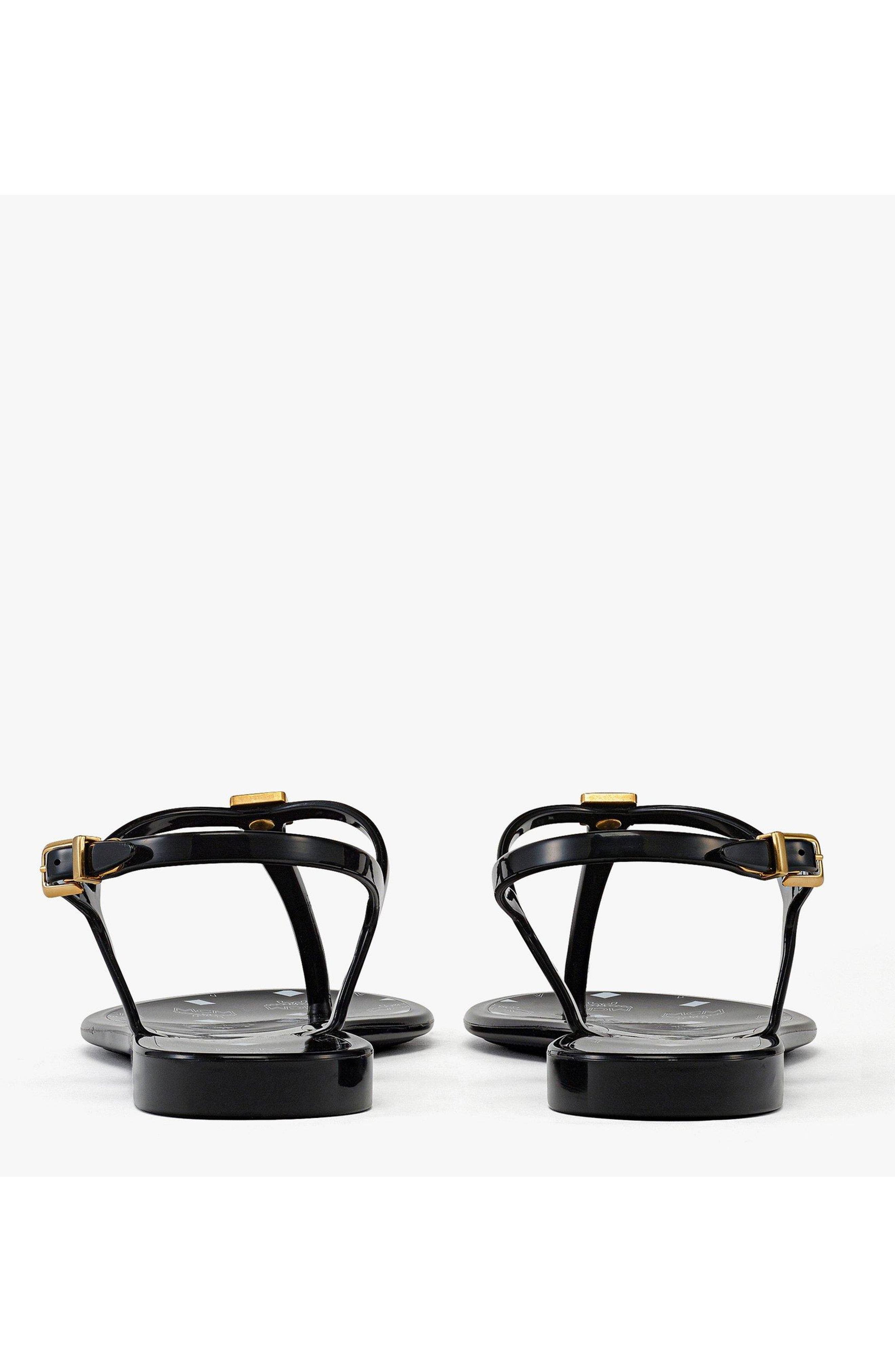 MCM Women's Monogram Jelly Sandals, Alternate, color, 