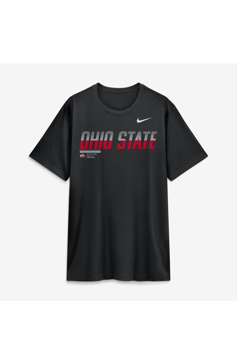 Nike Men's Nike Black Ohio State Buckeyes Sideline Legend Dri-FIT T-Shirt, Alternate, color, Black