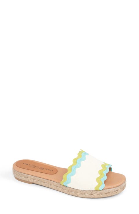Ava Ric Rac Platform Espadrille Slide Sandal (Women)