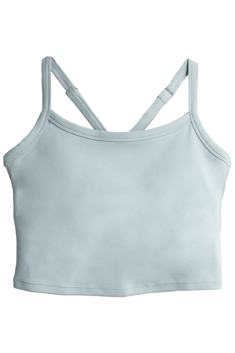 Cloud Longline Bra, Alternate, color, Sky