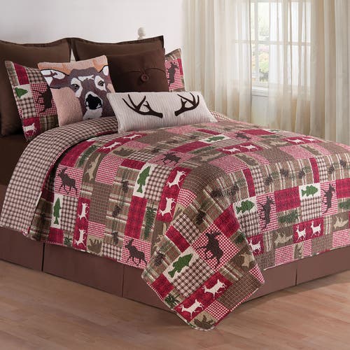 C & F Home C&f Home Sleepy Forest Tufted Accent Pillow, 12" X 24" In Brown