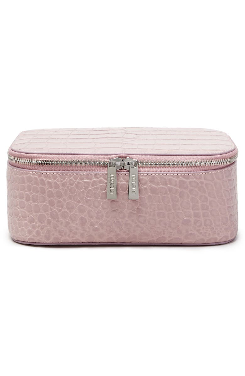 Pop & Suki Croc Embossed Bigger Makeup Bag, Alternate, color, 