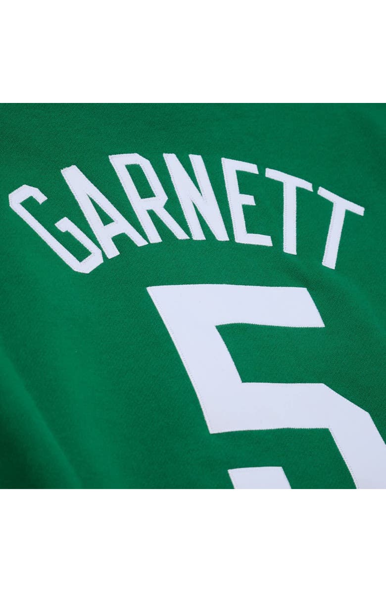 Mitchell & Ness Men's Mitchell & Ness Kevin Garnett Kelly Green Boston Celtics Name & Number Hoodie, Alternate, color, Kelly Green