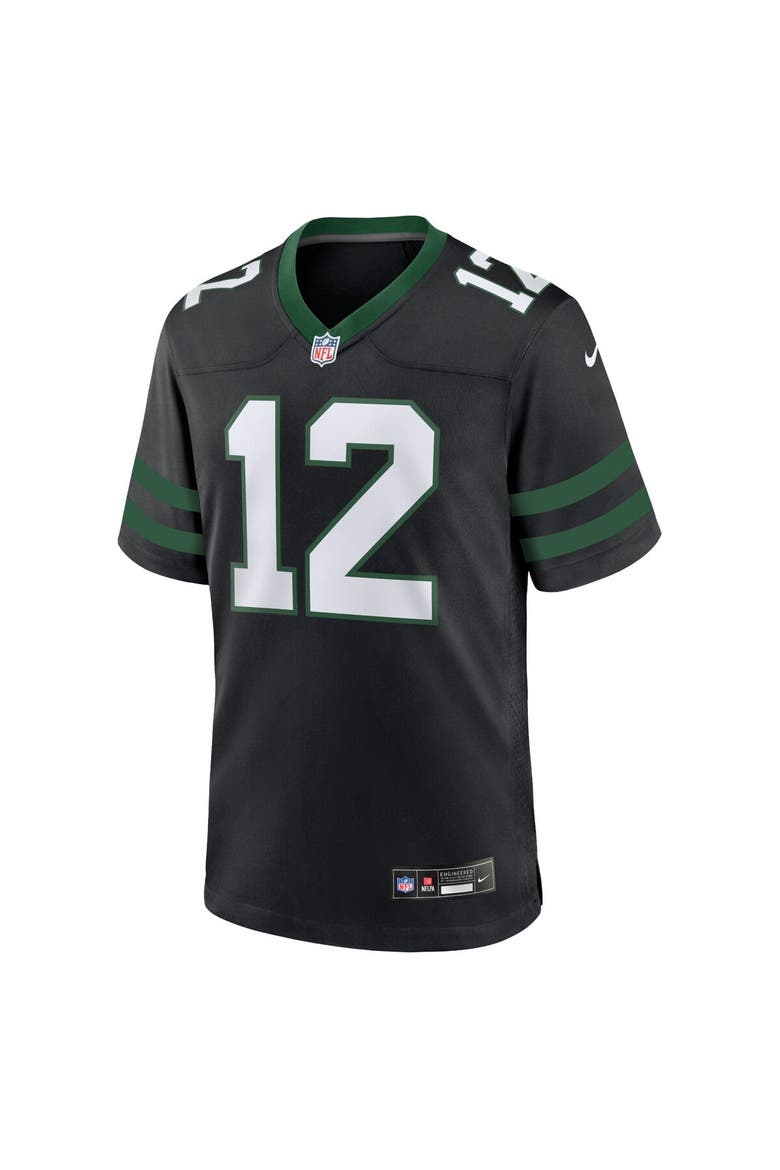 Men's Nike Joe Namath Legacy Black New York Jets Alternate Retired Player Game Jersey, Alternate, color, Black