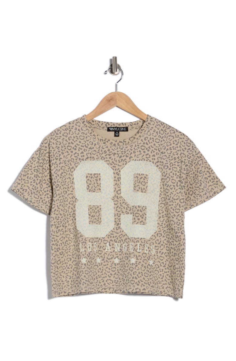Vinyl Icons 89 Los Angeles Graphic T-Shirt, Alternate, color, Tan